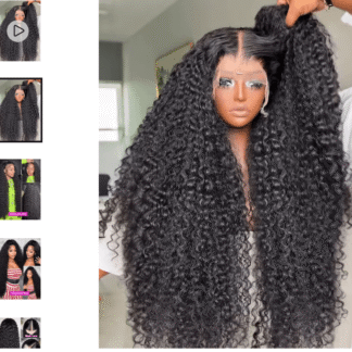 Curly Synthetic Lace Front Wig-AliExpress