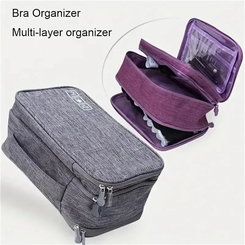 Bra Bag Cationic Foldable Underwear Storage Bag Travel Organizer Essential Sorting Clothing Separator Men Women Pouch - Image 6
