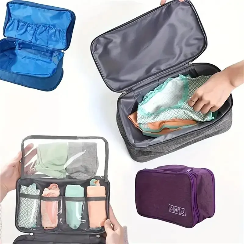 Bra Bag Cationic Foldable Underwear Storage Bag Travel Organizer Essential Sorting Clothing Separator Men Women Pouch - Image 3