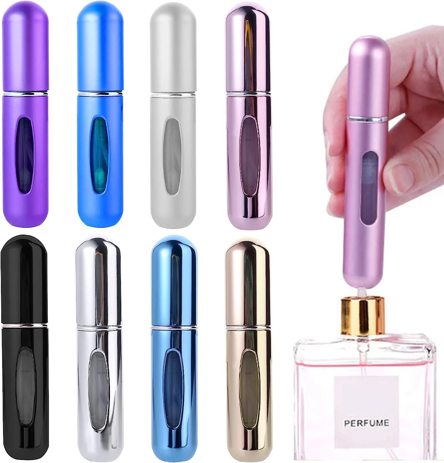 Refillable Mini Perfume Bottle Portable Cosmetic Bottle Spray Bottle Atomizer Spray Container Travel Refillable Bottles 8ml /5ml - Image 3