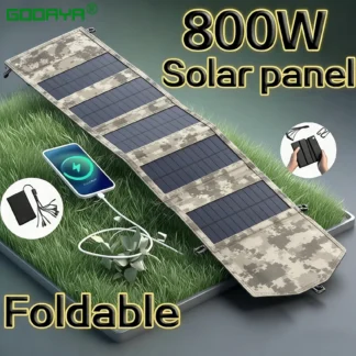 Folding Solar Panel Solar Charger USB 5V Solar Charger Portable Solar battery Solar Power Bank for Outdoor Camping Hiking+Cable